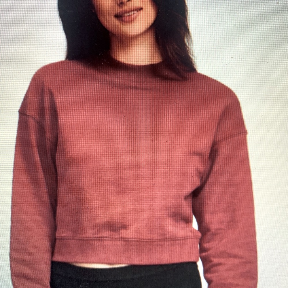 Naadam Cropped Fleece Sweatshirt